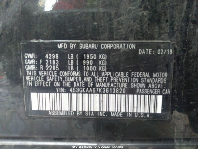 4S3GKAA67K3613820 Subaru Impreza