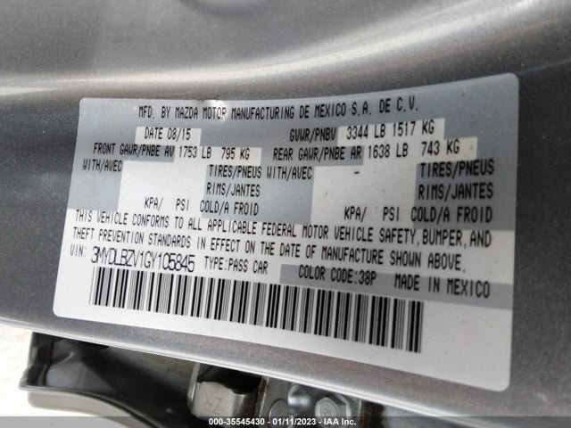 2016 Scion IA, VIN: 3MYDLBZV1GY105845