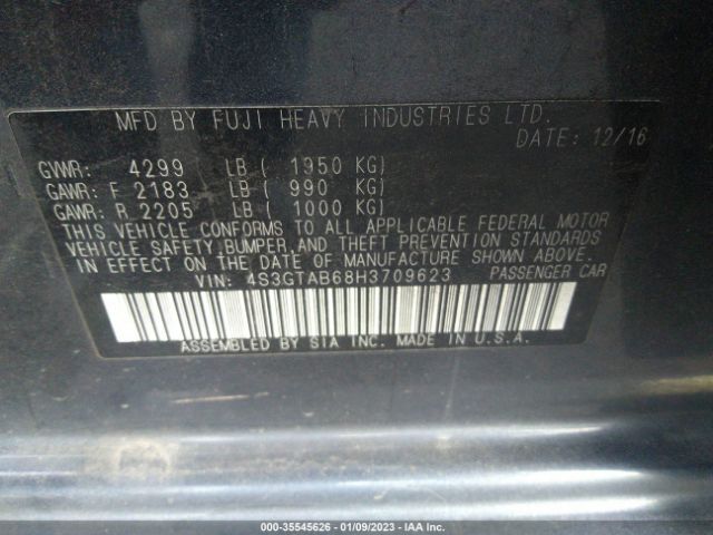 4S3GTAB68H3709623 Subaru Impreza Premium