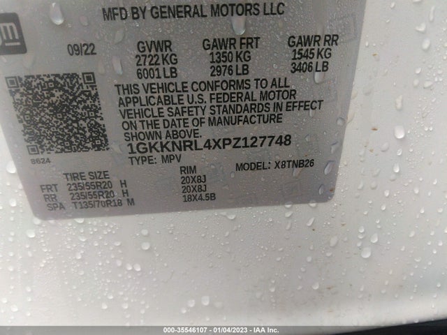 2023 GMC Acadia, VIN: 1GKKNRL4XPZ127748