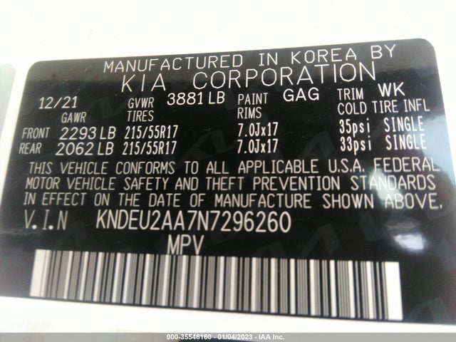 2022 Kia Seltos, VIN: KNDEU2AA7N7296260