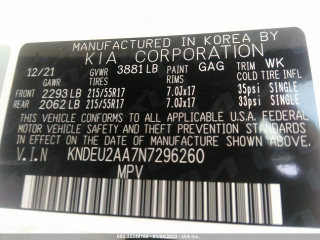 KNDEU2AA7N7296260 KIA SELTOS S