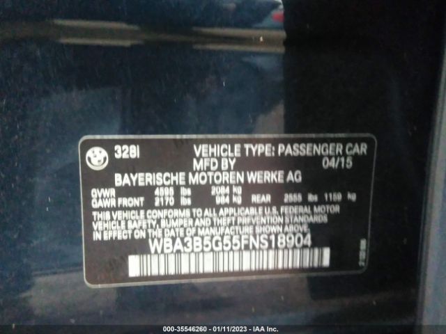 WBA3B5G55FNS18904 BMW 3 Series 328i Xdrive