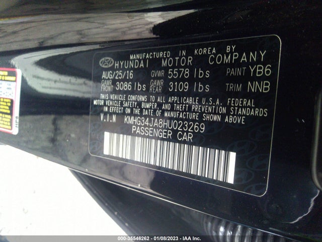 2017 Genesis G90, VIN: KMHG34JA8HU023269