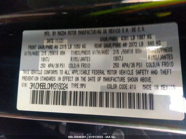 2021 Mazda CX-30, VIN: 3MVDMBBL0MM316024