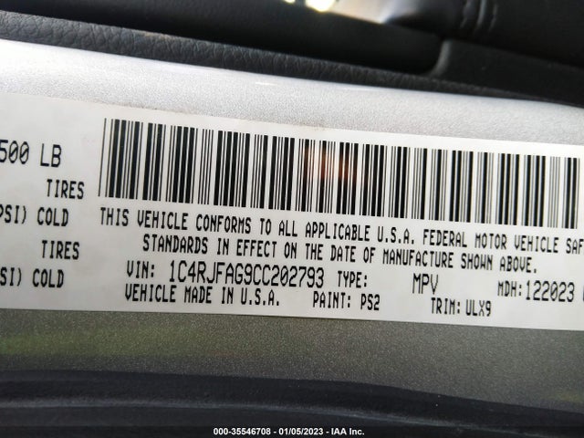 Jeep Grand Cherokee Laredo 2012 1C4RJFAG9CC202793 Image 14