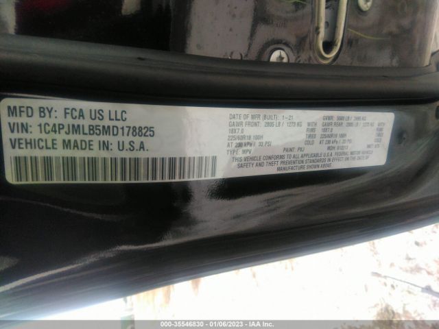 1C4PJMLB5MD178825 Jeep Cherokee Altitude