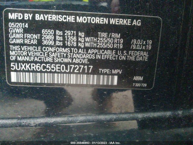 5UXKR6C55E0J72717 BMW X5 Xdrive50i