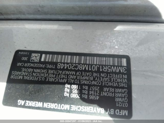 3MW5R1J01M8C20448 BMW 330I