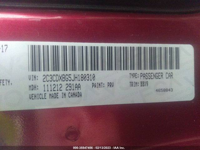 Dodge Charger Sxt 2018 2C3CDXBG5JH180310 Image 9