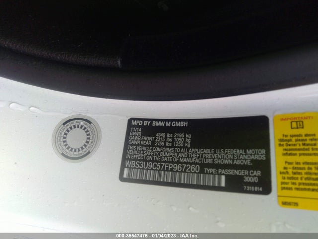 BMW M4 2015 WBS3U9C57FP967260 Image 10