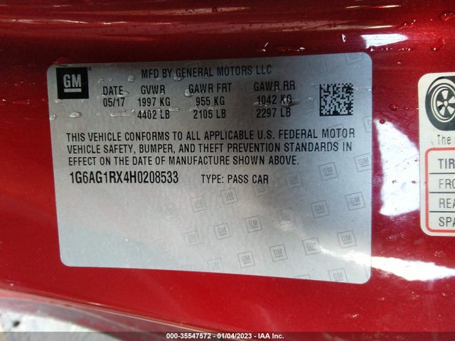 Cadillac ATS 2017 1G6AG1RX4H0208533 Image 9