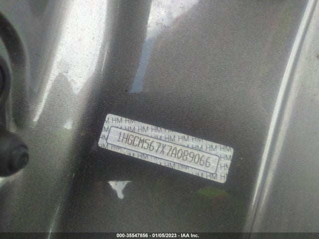 2007 HONDA ACCORD SDN EX/EX-L VIN: 1HGCM567X7A089066