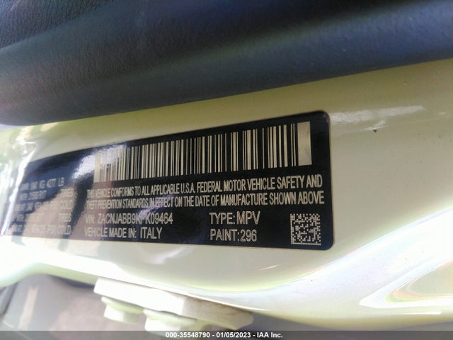 2019 Jeep Renegade, VIN: ZACNJABB9KPK09464