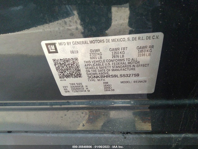 Chevrolet Blazer Lt 2020 3GNKBHRS9LS532759 Image 10