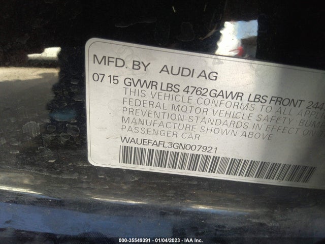 Audi A4 2016 WAUEFAFL3GN007921 Image 9