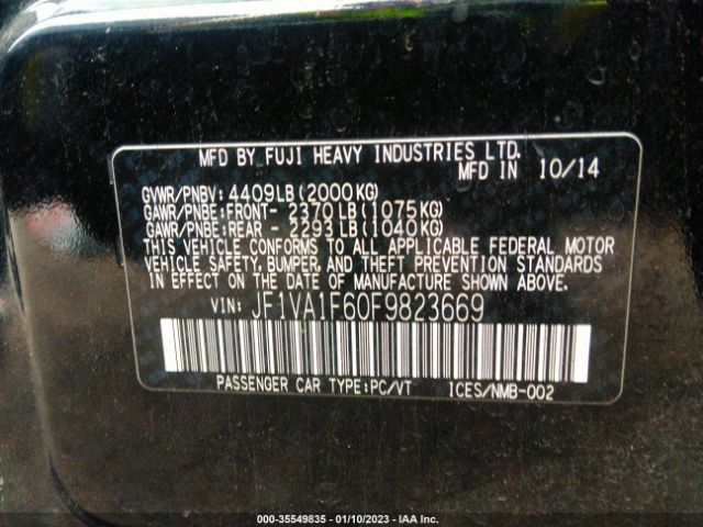 JF1VA1F60F9823669 Subaru Wrx Premium