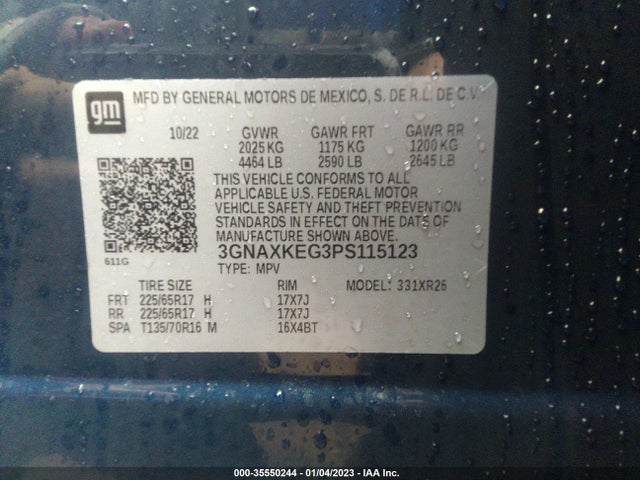 Chevrolet EQUINOX LT 2023 3GNAXKEG3PS115123 Image 10