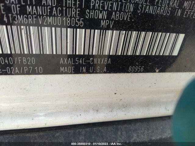 2021 Toyota RAV4, VIN: 4T3M6RFV2MU018055