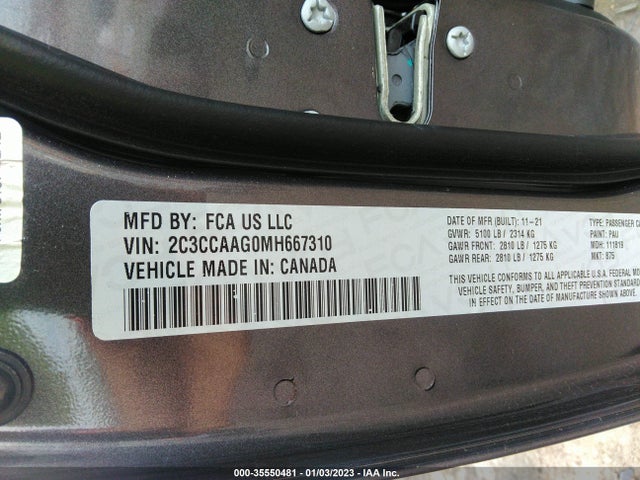 2021 Chrysler 300, VIN: 2C3CCAAG0MH667310