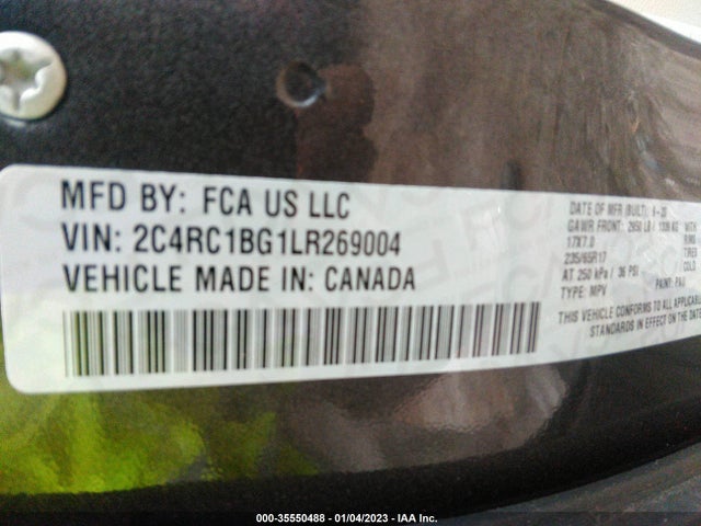 2020 Chrysler Pacifica, VIN: 2C4RC1BG1LR269004