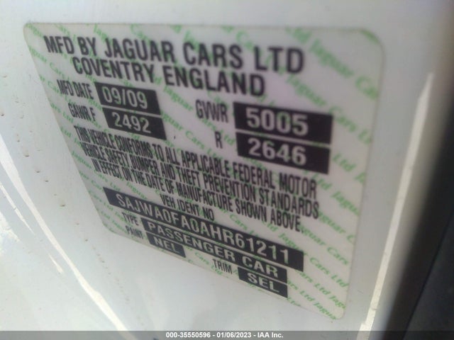 2010 JAGUAR XF SAJWA0FA0AHR61211 Photo 8