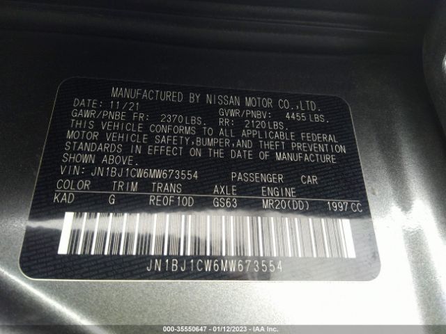 JN1BJ1CW6MW673554 Nissan Rogue Sport Sl