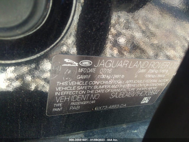 Jaguar XF 2017 SAJBD4BV1HCY38644 Image 9
