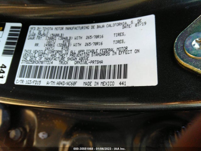 2019 Toyota Tacoma, VIN: 3TMDZ5BN3KM077314