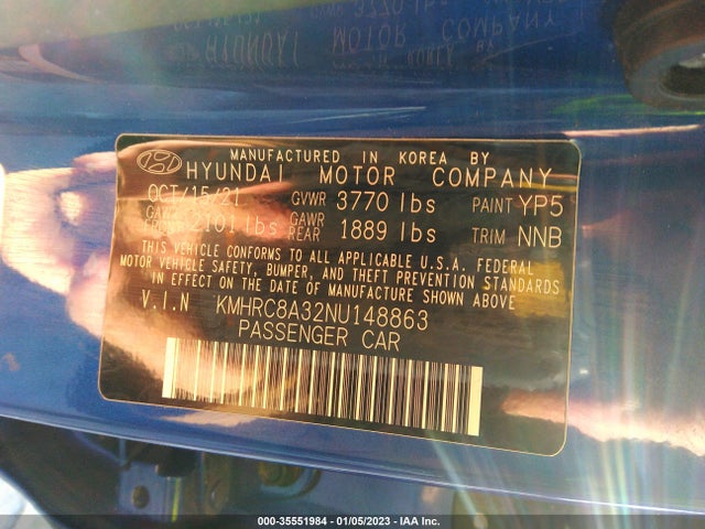 Hyundai Venue Limited 2022 KMHRC8A32NU148863 Image 9