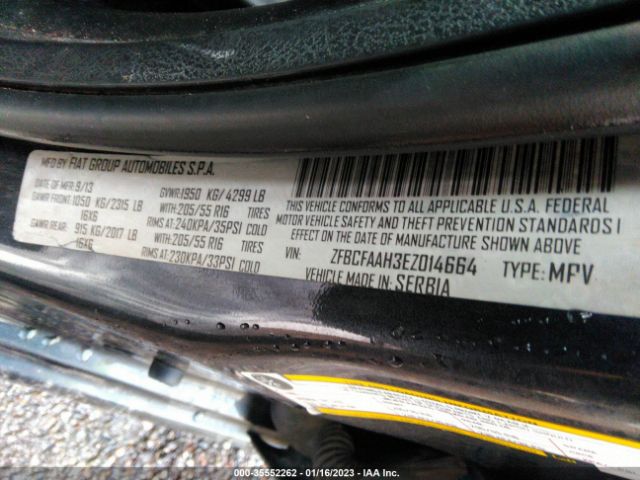 ZFBCFAAH3EZ014664 Fiat 500L
