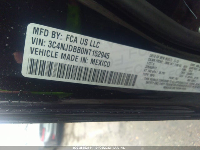 2022 JEEP COMPASS LATITUDE VIN: 3C4NJDBB0NT152945