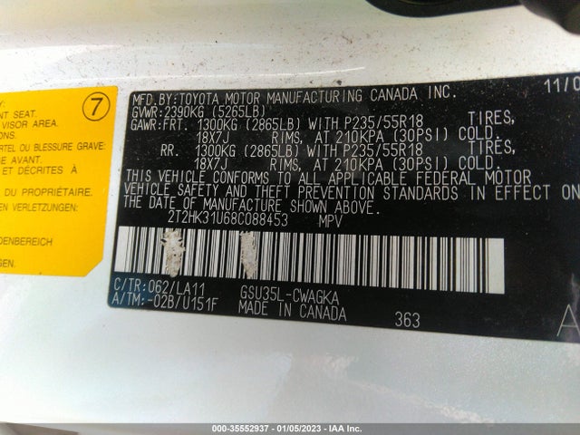 Lexus RX 350 2008 2T2HK31U68C088453 Image 10