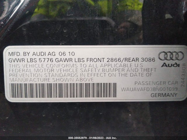 Audi A8 2011 WAUAVAFD3BN001099 Image 10