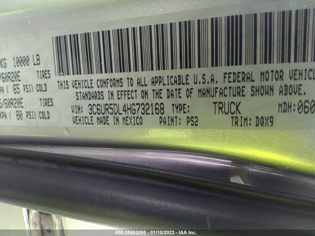 2017 Ram 2500, VIN: 3C6UR5DL4HG732168