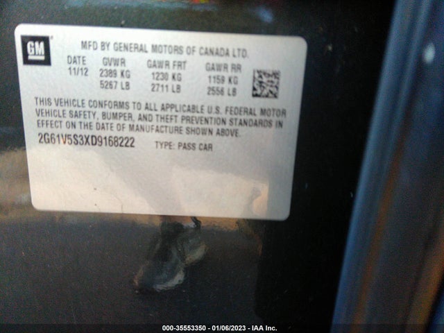 Cadillac Xts Platinum 2013 2G61V5S3XD9168222 Image 9