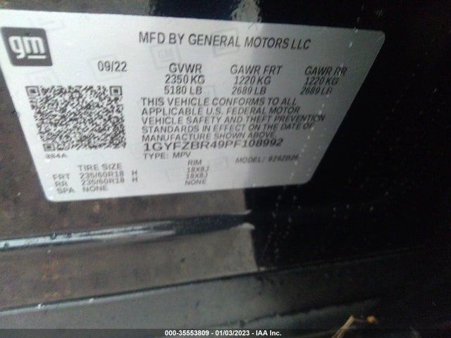 Cadillac Xt4 Awd Luxury 2023 1GYFZBR49PF108992 Image 9