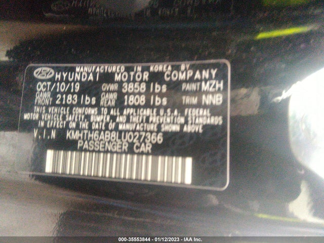 Hyundai Veloster Turbo 2020 KMHTH6AB8LU027366 Image 10
