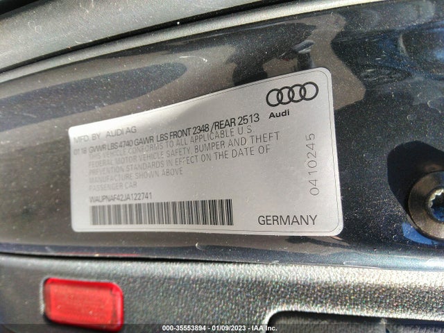 WAUPNAF42JA122741 Audi A4 Premium Plus