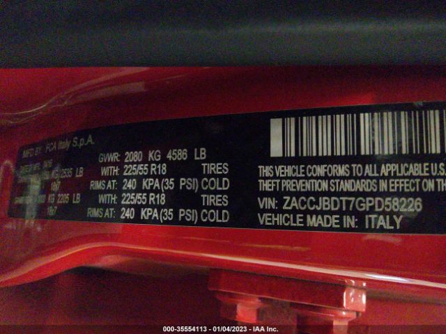 ZACCJBDT7GPD58226 Jeep Renegade Limited