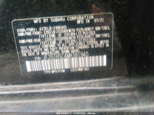 JF2GTHSC4MH381940 Subaru Crosstrek Sport