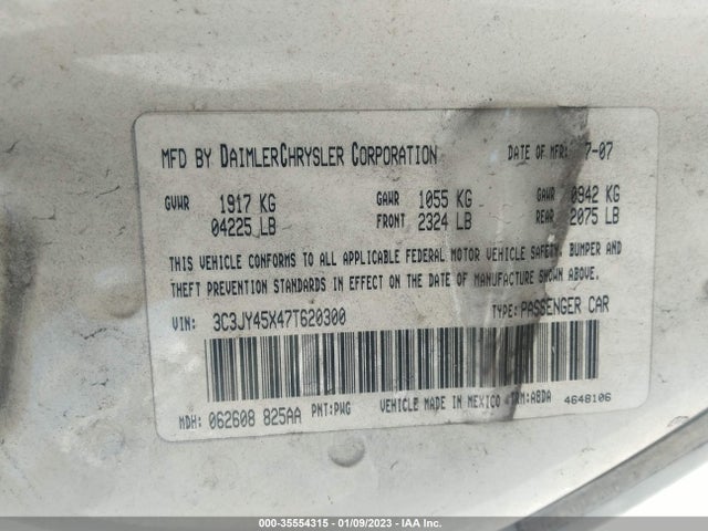 Chrysler Pt Cruiser 2007 3C3JY45X47T620300 Image 10