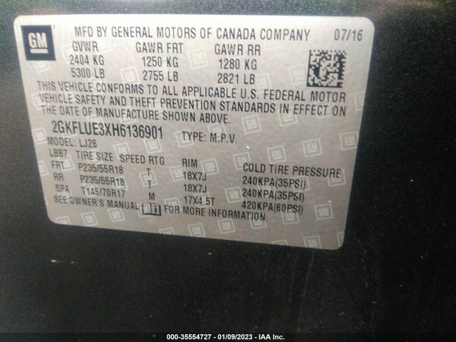 GMC Terrain Slt 2017 2GKFLUE3XH6136901 Image 9