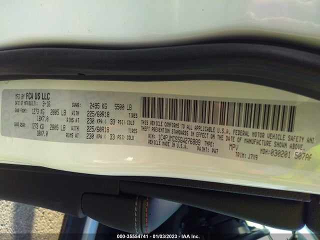 1C4PJMCS5GW276889 Jeep Cherokee 75th Anniversary