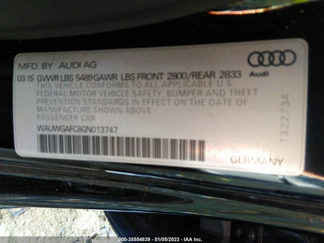 WAUWGAFC8GN013747 Audi A7 3.0 Premium Plus