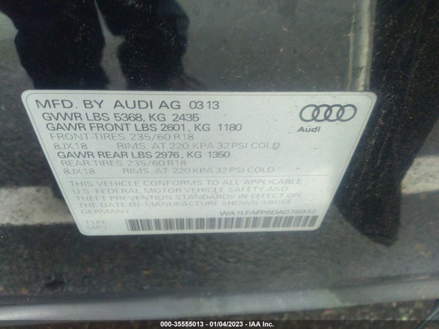 WA1LFAFP8DA078932 Audi Q5 Premium Plus