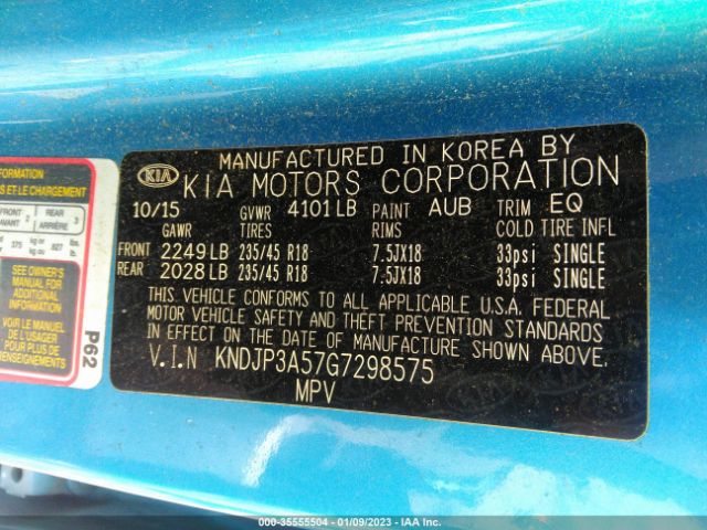 KNDJP3A57G7298575 KIA SOUL +