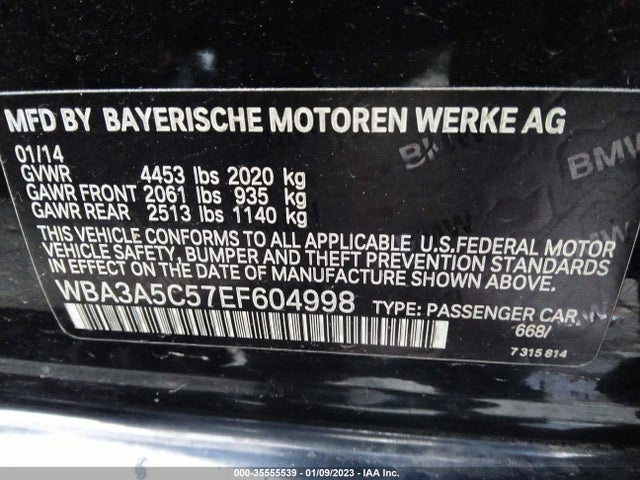 BMW 3 Series 328i 2014 WBA3A5C57EF604998 Image 10