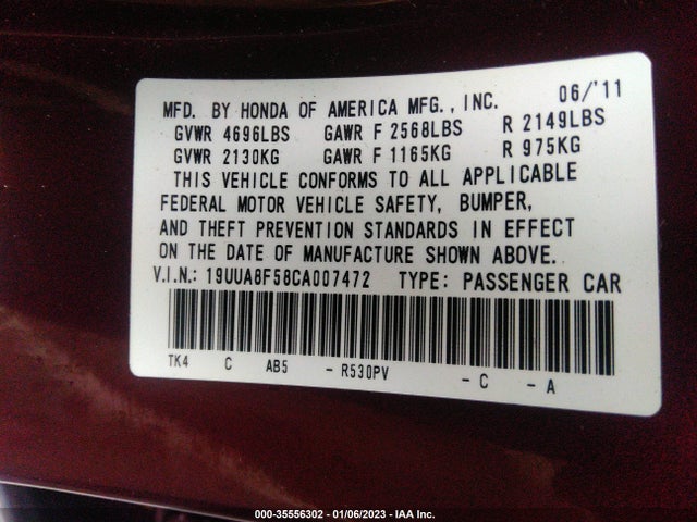 Acura TL 2012 19UUA8F58CA007472 Image 9