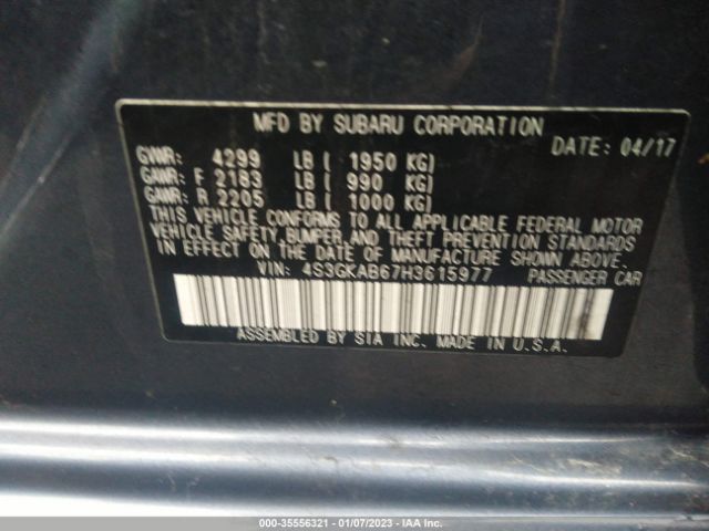 4S3GKAB67H3615977 Subaru Impreza Premium